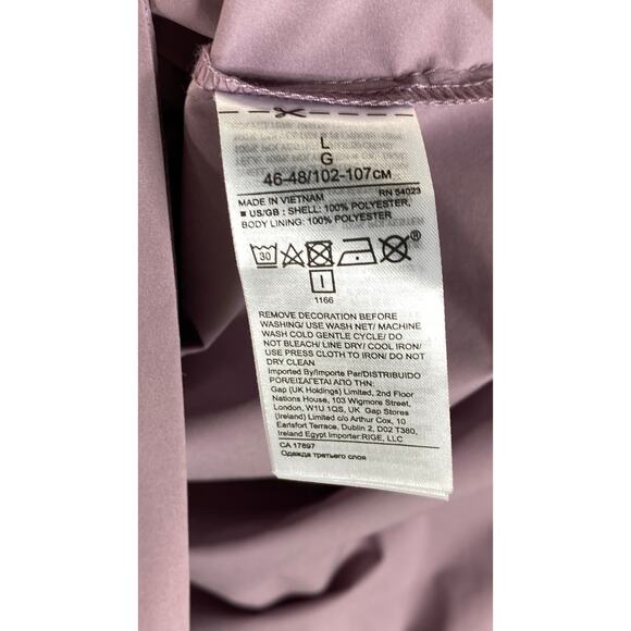 BR STANDARD Women's Mauve Popover Hooded Lightweight Jacket SZ L - Picture 13 of 13